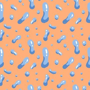 WATER DROP SEAMLESS PATTERN Illustrazione stock