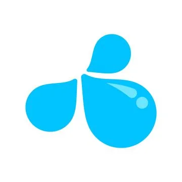 Water drop shape, water flat droplet for graphic 스톡 일러스트