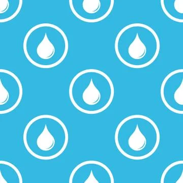 Water drop sign blue pattern Stock Illustration
