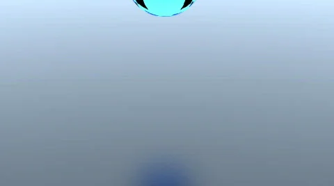 Water drop slow motion  3d animation  Vídeo Stock 831811