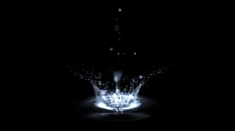 Water drop in slow motion Stock Footage 46534665