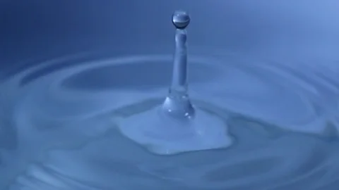 Water drop slow motion Stock Footage 107016822