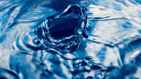 Water drop, slow motion, purity Stock Footage 314987115