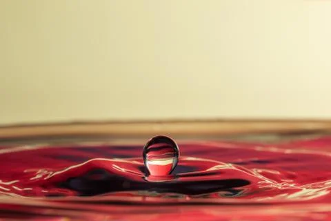 Water drop splash Foto stock