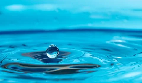 Water drop splash Stock Photos