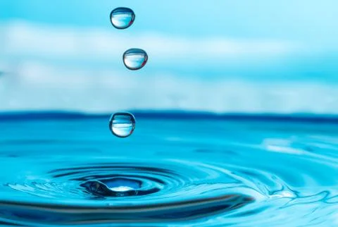 Water drop splash Stock Photos