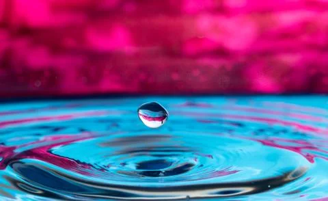 Water drop splash Stock Photos