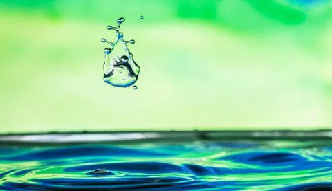 Water drop splash Stock Photos