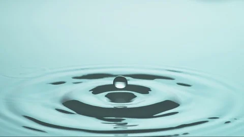 Water Drop Splash in Slow Motion Stock Footage 83804379