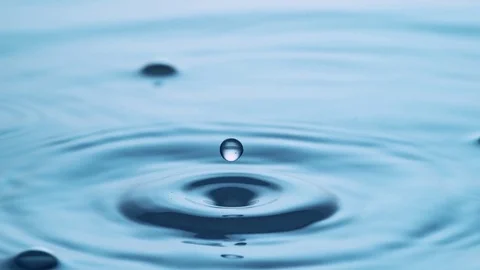 Water Drop Splash in Slow Motion Stock Footage 83805949