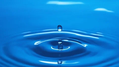 Water Drop Splash in Slow Motion Stock Footage 83842768