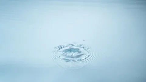 Water drop in super slow motion, shooted with high speed cinema camera at Stock Footage 100685804