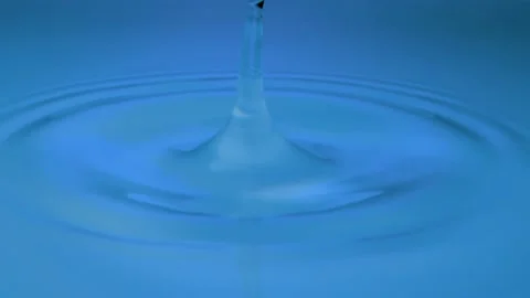 Water drop in super slow motion, shooted at 300fps 4K. Stock Footage 149692804