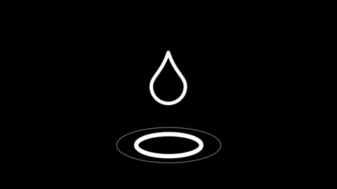 Water Drop Symbolizing Purity and Calm Stock Footage 335815451