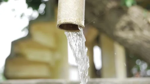 Water Drop on a Tap - A Journey Down the Stairs Stock Footage 320930702