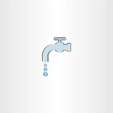 Water drop tap vector icon Stock-Illustration