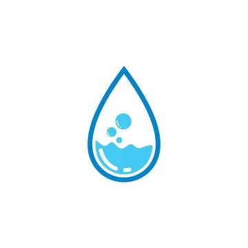 Water drop  Template vector illustration 스톡 일러스트