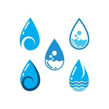 Water drop  Template vector illustration 스톡 일러스트