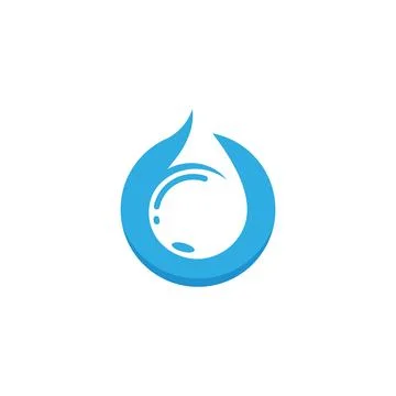 Water drop  Template vector illustration Stock Illustration