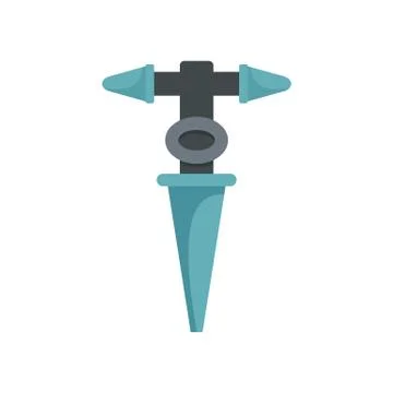 Water drop tool icon, flat style Ilustração Stock