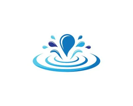 Water drop vector icon Stock Illustration