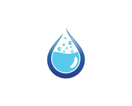 Water drop vector icon Stockillustratie
