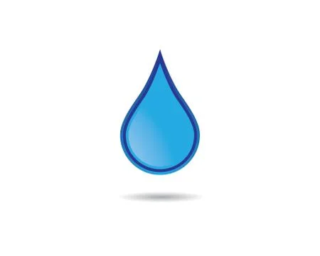 Water drop vector icon Stock Illustration