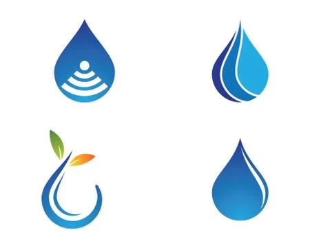 Water drop vector icon Stock Illustration