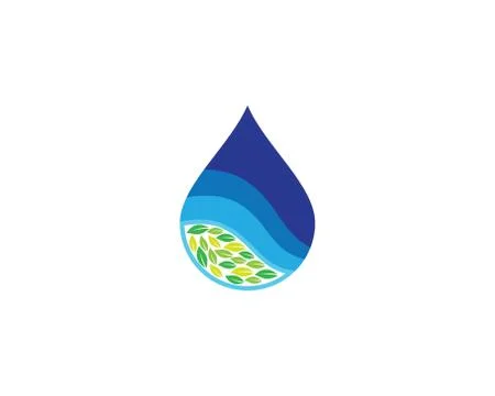 Water drop vector icon Illustrazione stock