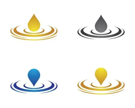 Water drop vector icon Stock Illustration