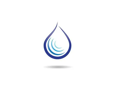 Water drop vector icon Stockillustratie