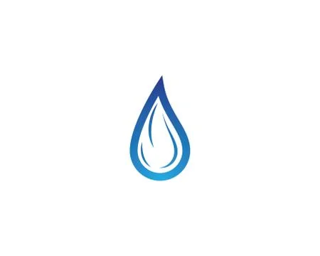 Water drop vector icon Stockillustratie