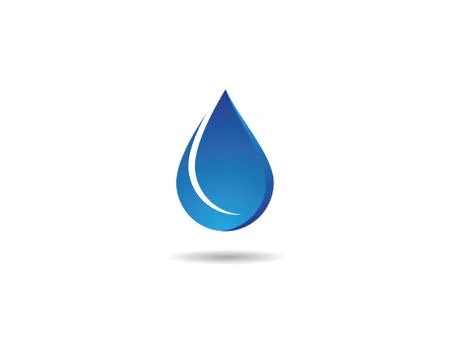 Water drop vector icon Stock Illustration