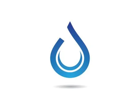 Water drop vector icon illustration 库存插图