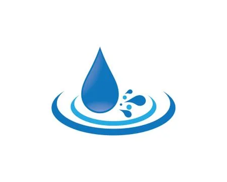 Water drop vector icon illustration Stock Illustration