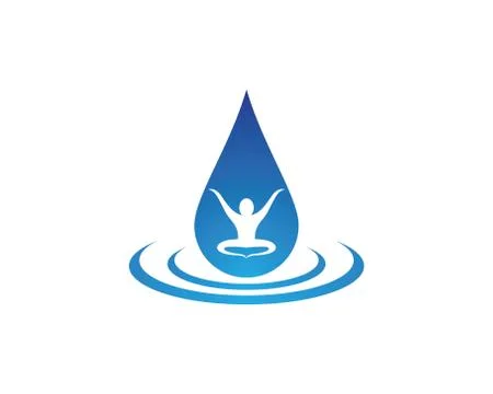 Water drop vector icon illustration Stock Illustration