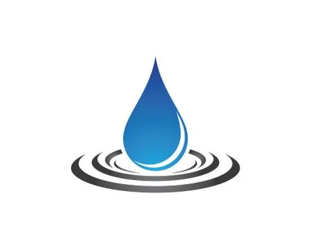 Water drop vector icon illustration Stock Illustration
