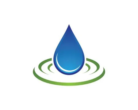 Water drop vector icon illustration 库存插图