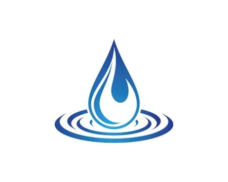 Water drop vector icon illustration Stock Illustration