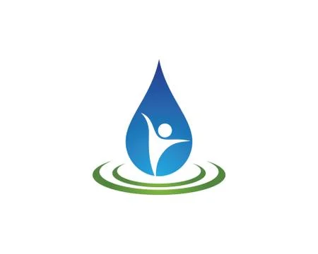 Water drop vector icon illustration Stock Illustration