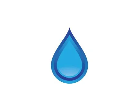 Water drop vector icon illustration Illustrazione stock