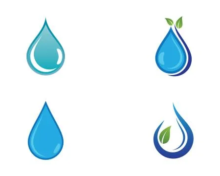 Water drop vector icon illustration Illustrazione stock