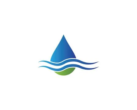 Water drop vector icon illustration Stock Illustration