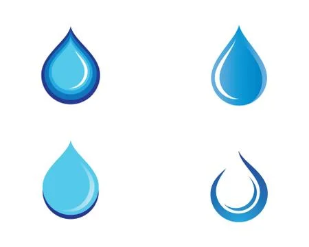 Water drop vector icon illustration Stock Illustration