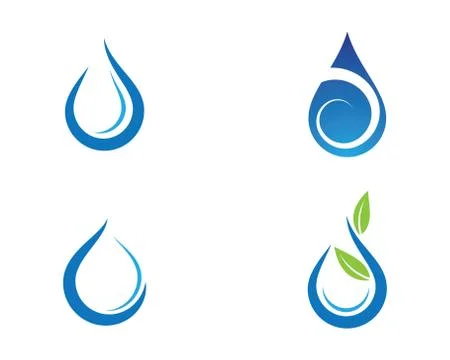 Water drop vector icon illustration Stock Illustration
