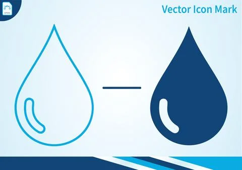 Water drop vector icon mark design inspiration logo. Stock-Illustration