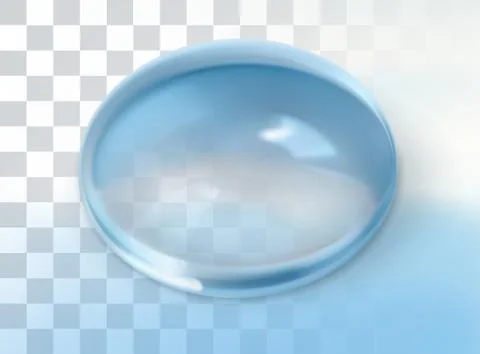 Water drop, vector icon with transparency Illustrazione stock