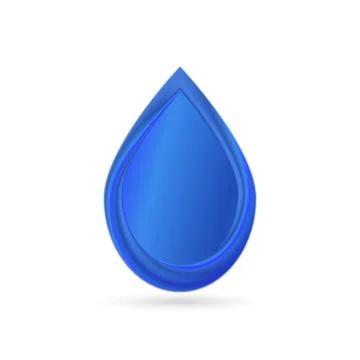 Water drop . Vector illustration . Stock Illustration