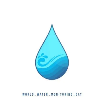 Water drop vector illustration Stock Illustration