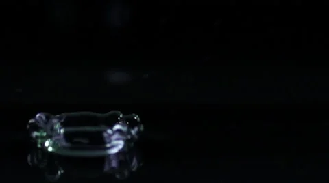 Water drop on water surface 2 Stock Footage 44293924
